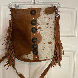 Myra flouncy Hairon cowhide bag
